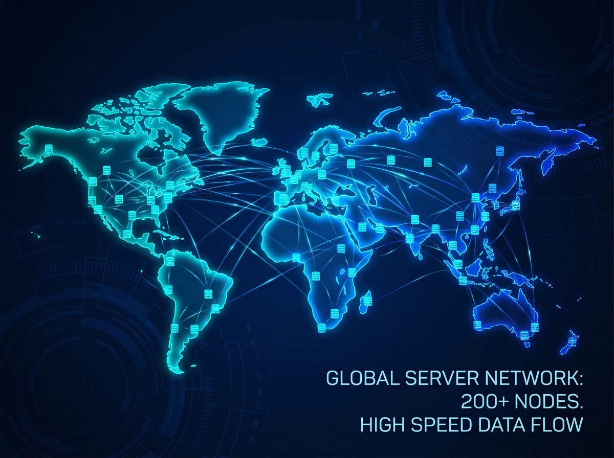 星妙加速器全球服务器节点分布图